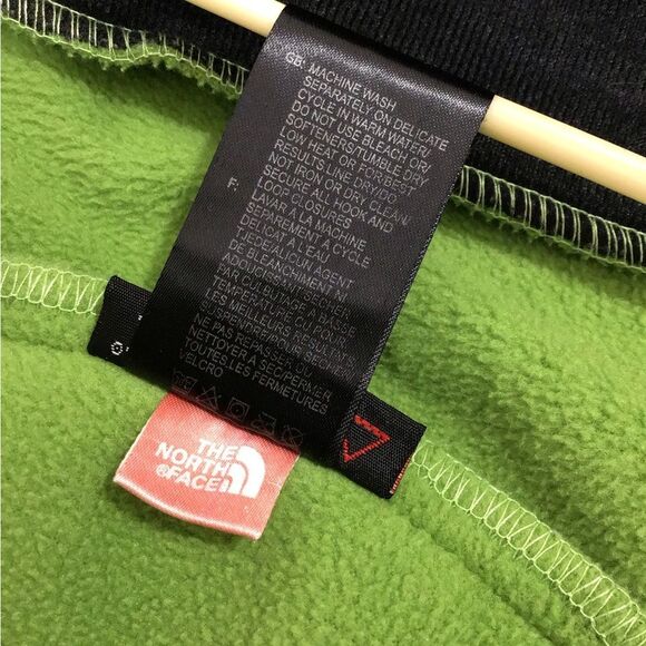 The North Face Lime and Black Denali Fleece Outdoor Jacket Size Large - Picture 4 of 15